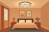 Oświetlenie sypialni: nie za jasne, ale dopasowane do każdej potrzeby