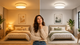 Lampa sufitowa do sypialni: światło ciepłe czy neutralne?