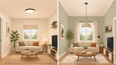 Kleine woonkamer: kies je een plafondlamp of hanglamp?