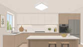 Is één plafondlamp genoeg in de keuken? Zo voorkom je schaduw tijdens het koken