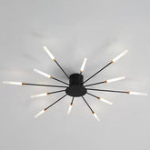 LED-plafondlamp Moderne vuurwerk-designlamp Creatieve chique hangkroonluchter Binnen Eenvoudige woonkamer, zwart