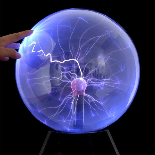 Illuminez Votre Monde avec la Lumière Boule Plasma Magique Sensible au Toucher et à la Voix en Bleu