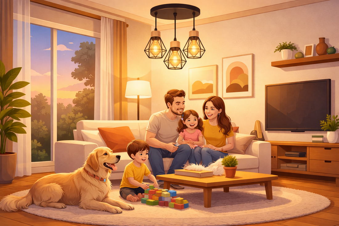 Comment choisir la taille d’un lustre pour le salon  Guide selon la surface et la hauteur sous plafond