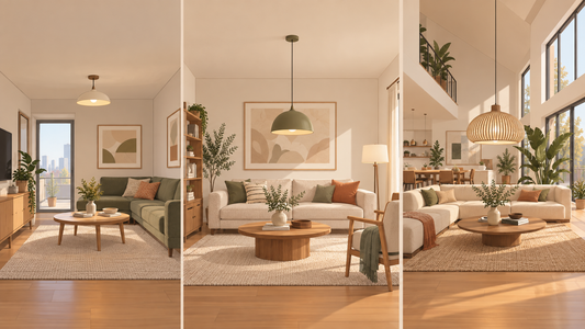 Comment déterminer la hauteur d’une suspension dans le salon selon le type de logement ?