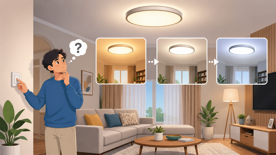 Pourquoi une lampe trois couleurs change-t-elle de couleur à chaque allumage ?