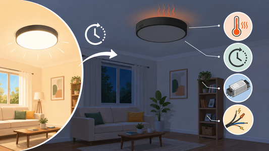 Luminaire qui s’éteint tout seul après quelques minutes  causes et solutions