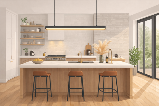 Quel luminaire suspendu choisir selon votre table : table rectangulaire, ronde ou îlot de cuisine ?