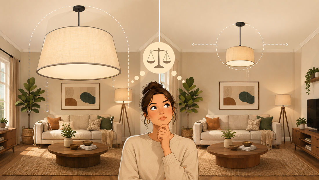 Quelle taille de luminaire choisir ? Plus grand ne veut pas toujours dire mieux