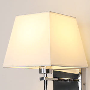 Lámpara de noche, luz de pared LED, luz de lectura, soporte de brazo oscilante para dormitorio, luz nocturna de pared E27 (no incluye bombillas)