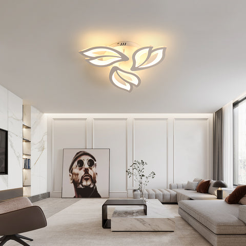 Plafonnier LED, 45W Lampe de Plafond, Lustre LED Modernes 4500LM pour salon