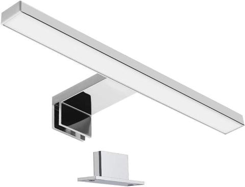 Espejo LED para baño, Dormitorio, Mueble de Cocina, iluminación Interior Moderna, Resistente al Agua IP44, Cromo, luz neutra de 4000 K [Clase energética