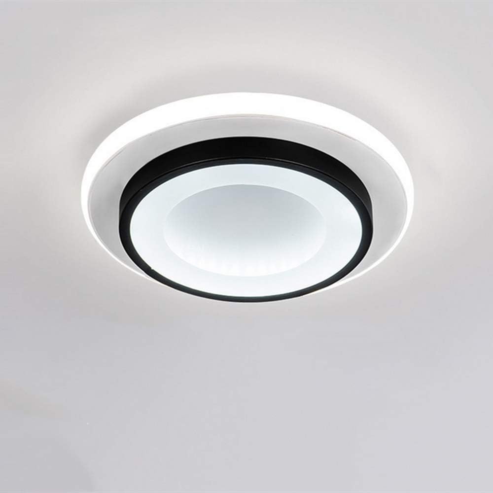 21 W LED-Deckenleuchte, modernes Design, runde Deckenlampe, Kaltweiß 6000 K, für Wohnzimmer, Schlafzimmer, Esszimmer, Büro, Schwarz