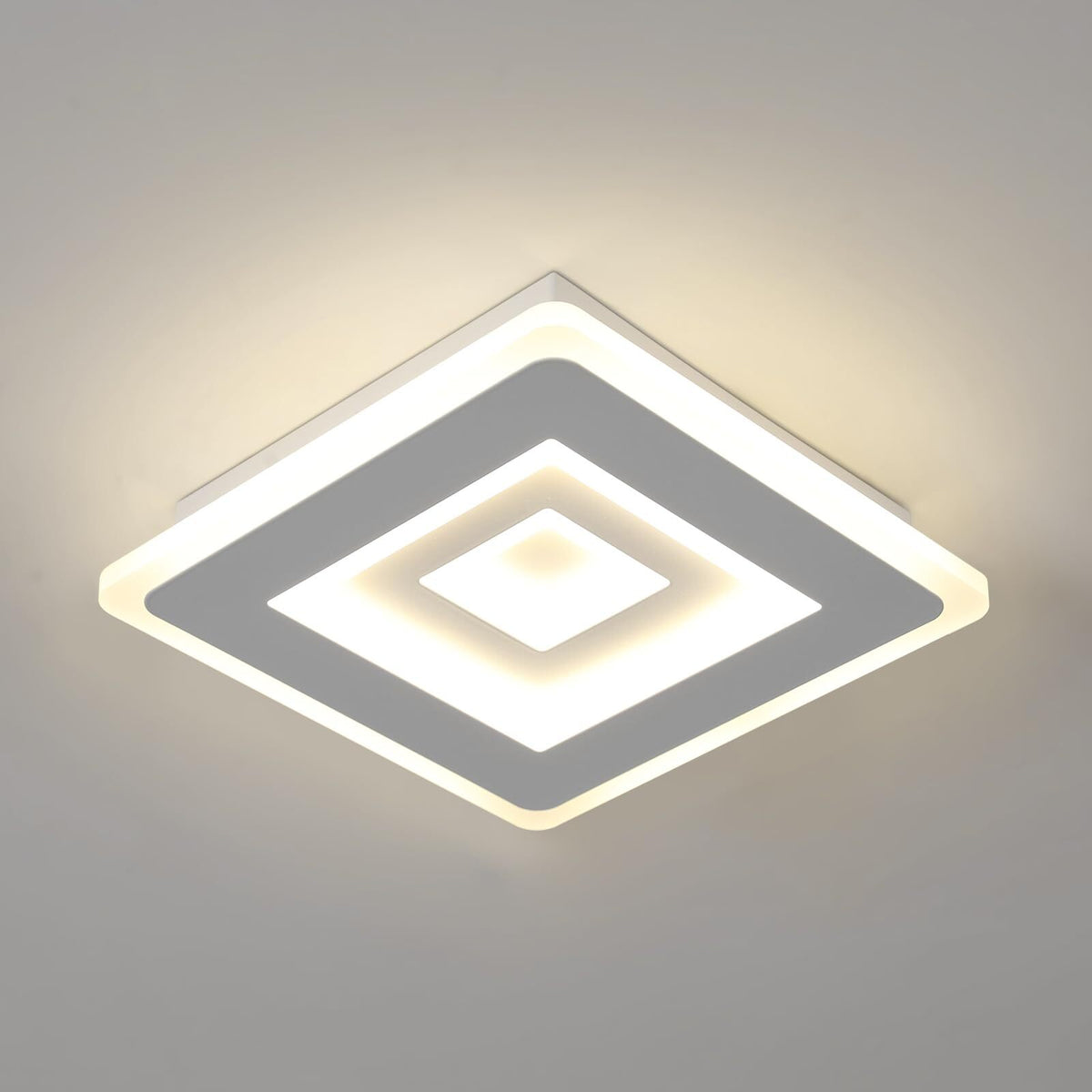 Lámpara de Techo LED Ultrafina, Blanca, Luz Blanca Neutra 28W 4000K, Acrílico, 20*5 CM