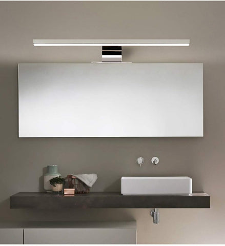 Espejo LED para baño, Dormitorio, Mueble de Cocina, iluminación Interior Moderna, Resistente al Agua IP44, Cromo, luz neutra de 4000 K [Clase energética