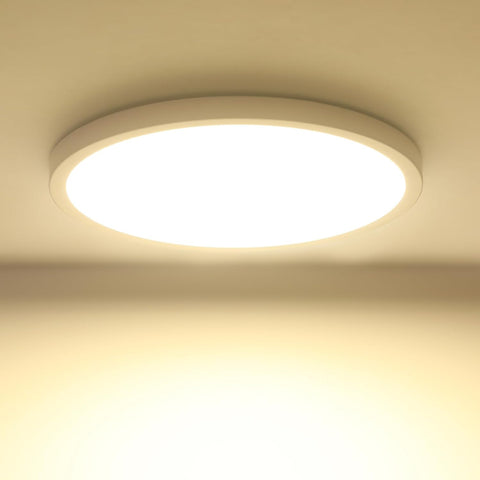 Plafonnier LED Salle de Bain 24W 4000K, Luminaire Moderne