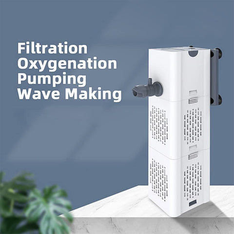 Filtr wewnętrzny do akwarium 80-250 l, 15 W, przepływ 1000 l/h, filtr wewnętrzny, filtr pompy z gąbkami filtrującymi
