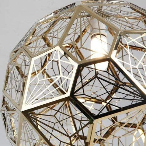 Lámpara moderna de lujo de acero inoxidable con bola de diamante creativa y pantalla colgante E27 para techo de sala de estar.