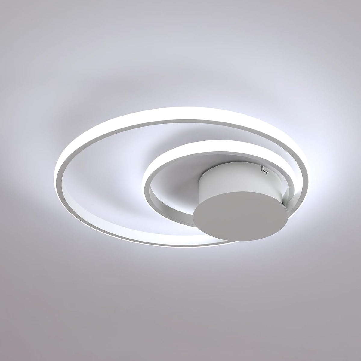 LED-plafondlamp, moderne plafondlamp 32W 3600LM, 6500K aluminium ronde plafondlamp voor slaapkamer badkamer woonkamer balkon hal