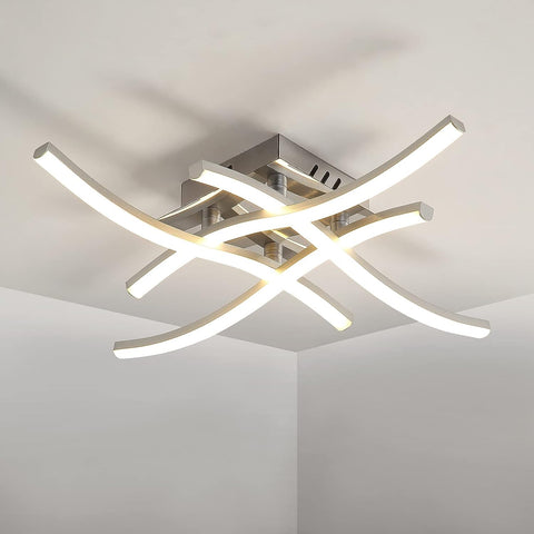 GOECO Plafonnier LED Design Moderne  4500K 24W