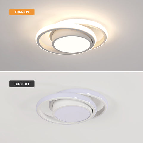 Lámpara de techo LED, lámpara de techo redonda de 32 W, lámpara de techo moderna para pasillo, dormitorio, cocina, sala de estar, blanco frío 4000 K
