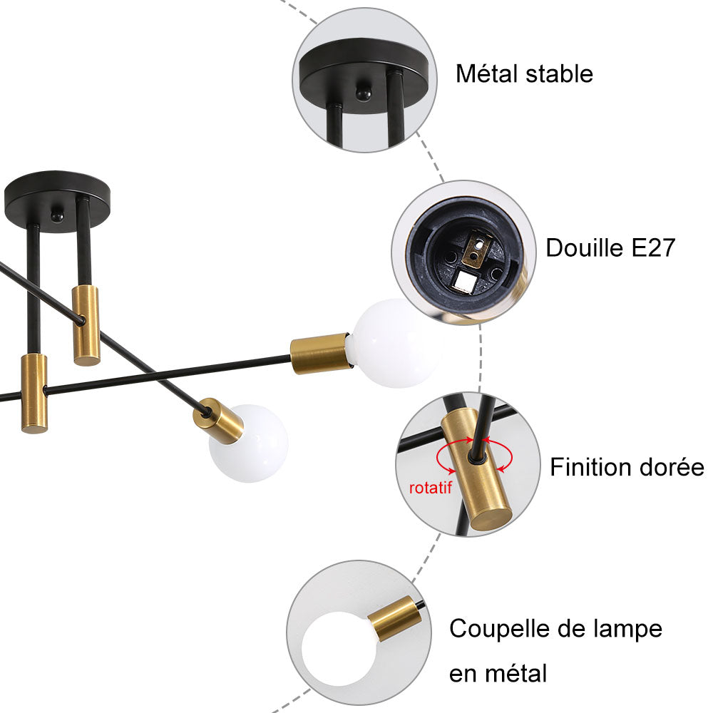 Détails du plafonnier