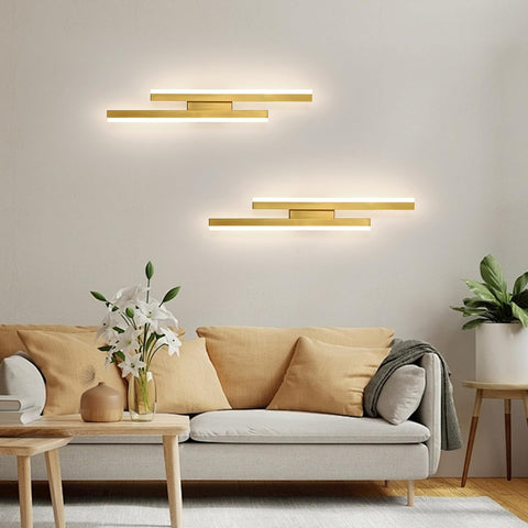 Aplique LED Dorado Moderno 16W 3 Temperaturas 1800LM