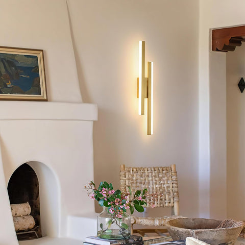 Aplique LED Dorado Moderno 16W 3 Temperaturas 1800LM