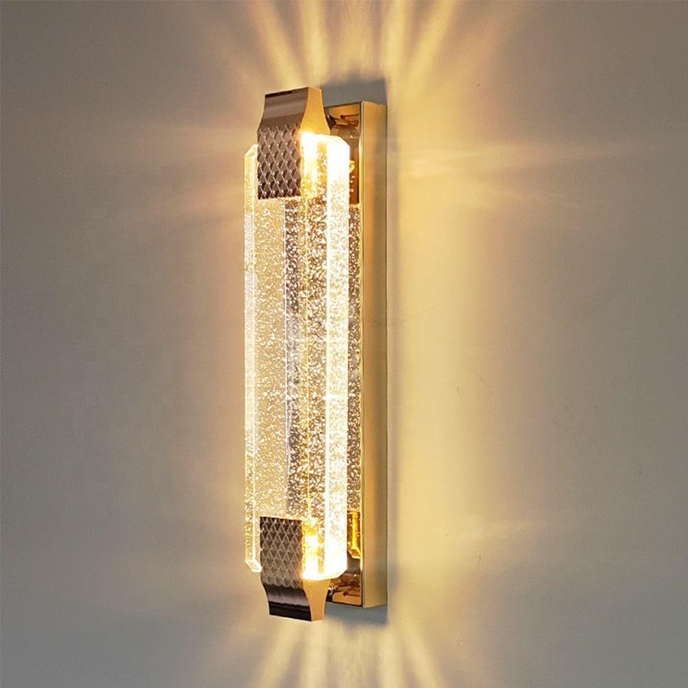 LED Wandleuchte Crystal Gold 12W