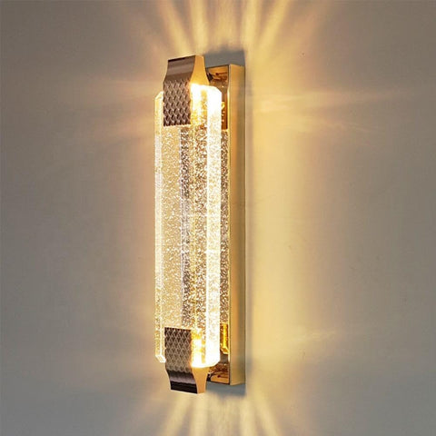 LED Wandleuchte Crystal Gold 12W