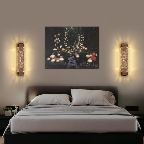 LED Wandleuchte Crystal Gold 12W