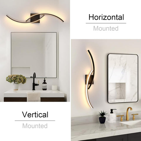 Kreative LED-Wandlampe Innen 27W Schwarz