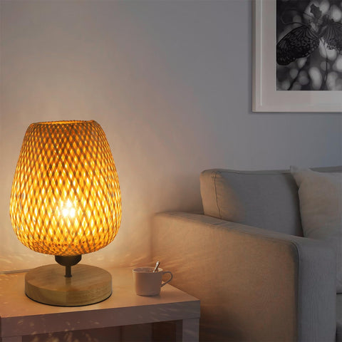 Lámpara de Bambú Natural – Luz Zen