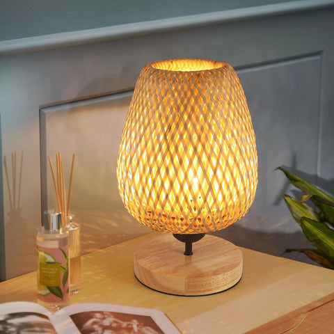 Lámpara de Bambú Natural – Luz Zen