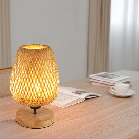 Lámpara de Bambú Natural – Luz Zen