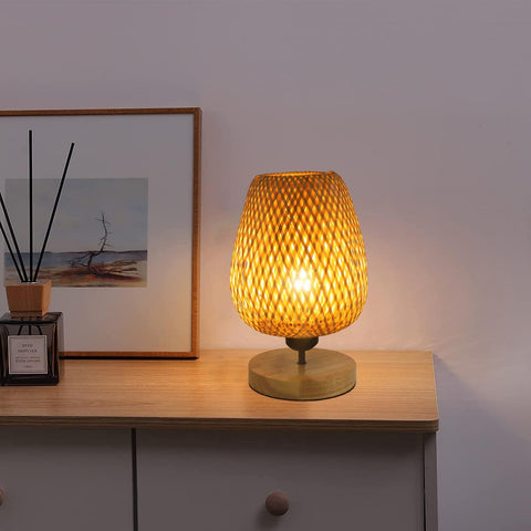Lámpara de Bambú Natural – Luz Zen