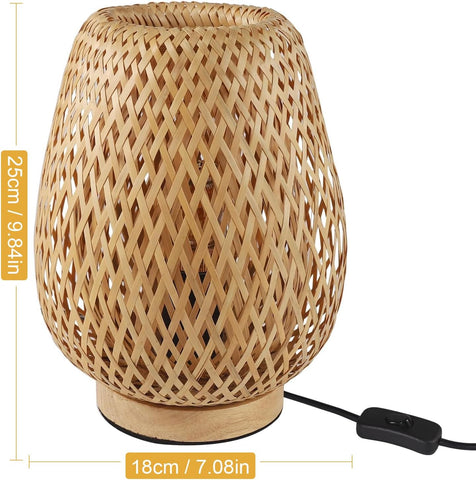 Lámpara de Mesa de Bambú E27