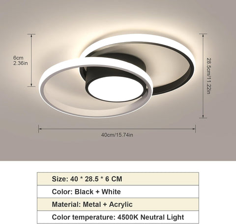 Nowoczesna Okrągła Lampa LED Sufitowa 42W