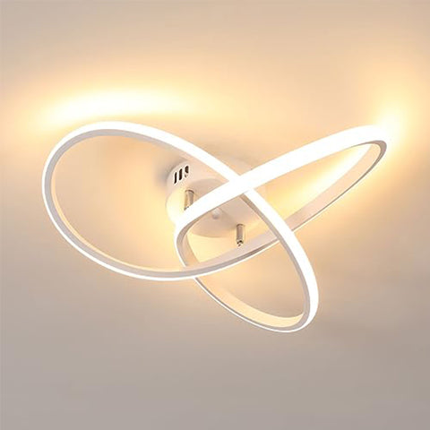 Plafonnier LED Moderne, Lampe de Plafond, Plafonnier LED Design en Forme