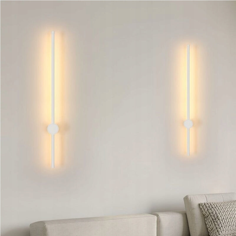 Applique murale LED Moderne en aluminium en forme de barre, Blanc