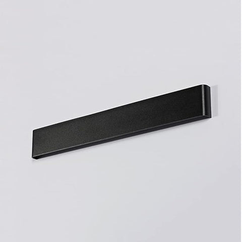 Aplique LED de moderno aluminio metálico Negro, 91 cm, Iluminación, Luz blanca, 30W, para Salón