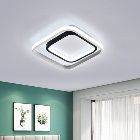 LED-Deckenleuchte, moderne Deckenleuchte 30 W, 3300 lm, 6000 K Deckenleuchte aus Acryl und Metall, für Wohnzimmer, Schlafzimmer, Esszimmer