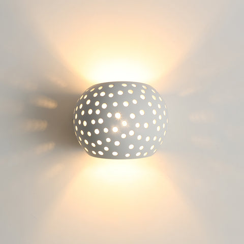 Moderne wandlamp witte gipswandlamp LED-wandlamp 5W warm wit verlichting voor trappen in slaapkamer woonkamer gang