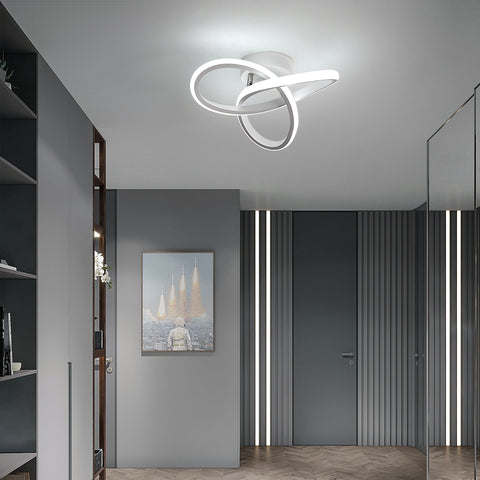 Plafonnier Led Dimmable 20W Moderne Lampe de Plafond Dimmable