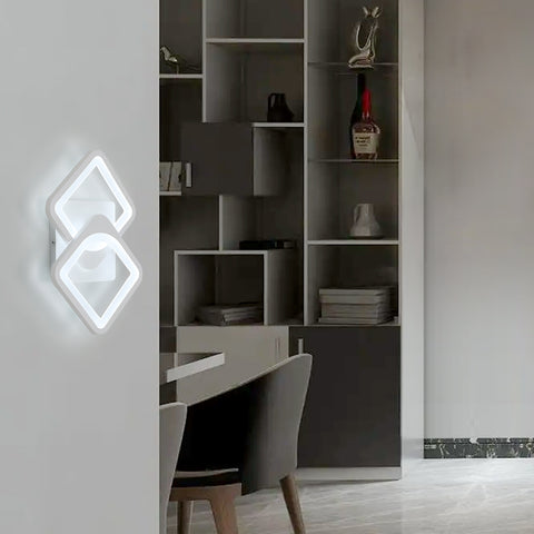 Aplique de pared interior Lámpara de pared LED de 21w, forma convertible, para escaleras interiores Sala de estar Dormitorio Regulable 3000K/4000K/6500K