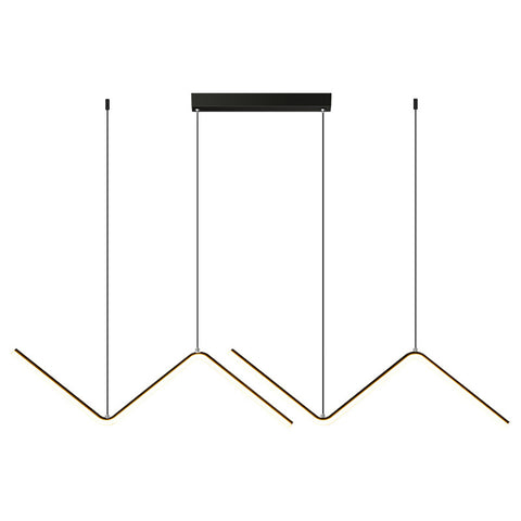 Suspension Créative ondulées de la personnalité, 24W Lustre LED