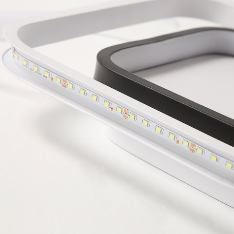 LED-Deckenleuchte, moderne Deckenleuchte 30 W, 3300 lm, 6000 K Deckenleuchte aus Acryl und Metall, für Wohnzimmer, Schlafzimmer, Esszimmer