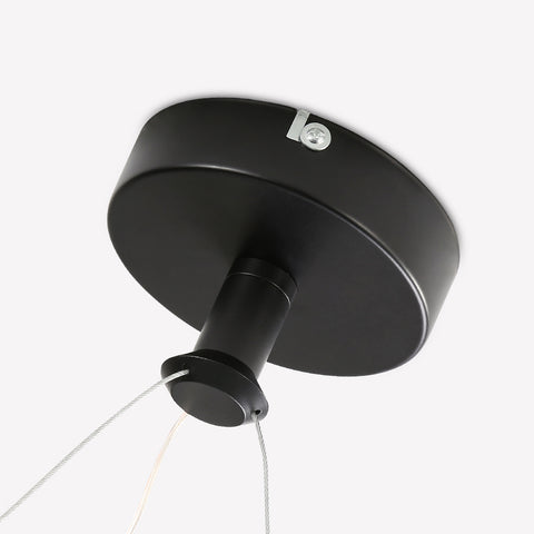 Lámpara Colgante De Anillo Led Moderna Lámpara Colgante De Mesa De Comedor Led Moderna De 32 W Lámpara Led De Acrílico, Lámpara De Techo Led De 220 V, 22 Cm Para Sala De Estar, Comedor, Pasillo, Cafetería, Barra De Bar, Negro