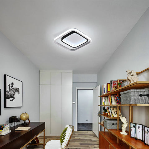 LED-Deckenleuchte, moderne Deckenleuchte 30 W, 3300 lm, 6000 K Deckenleuchte aus Acryl und Metall, für Wohnzimmer, Schlafzimmer, Esszimmer