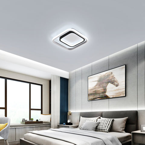 LED-Deckenleuchte, moderne Deckenleuchte 30 W, 3300 lm, 6000 K Deckenleuchte aus Acryl und Metall, für Wohnzimmer, Schlafzimmer, Esszimmer