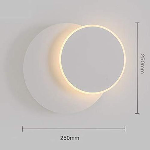 Kinkiety LED, 360 stopni obrotowy kinkiet, lampki nocne, kinkiet Creative Eclipse 2 w 1 do schodów w korytarzu